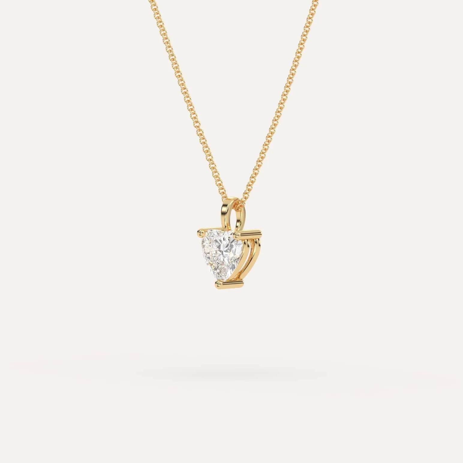 1 carat Heart Diamond Pendant Necklace