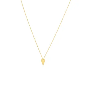 14k Gold Heart Pendant Necklace