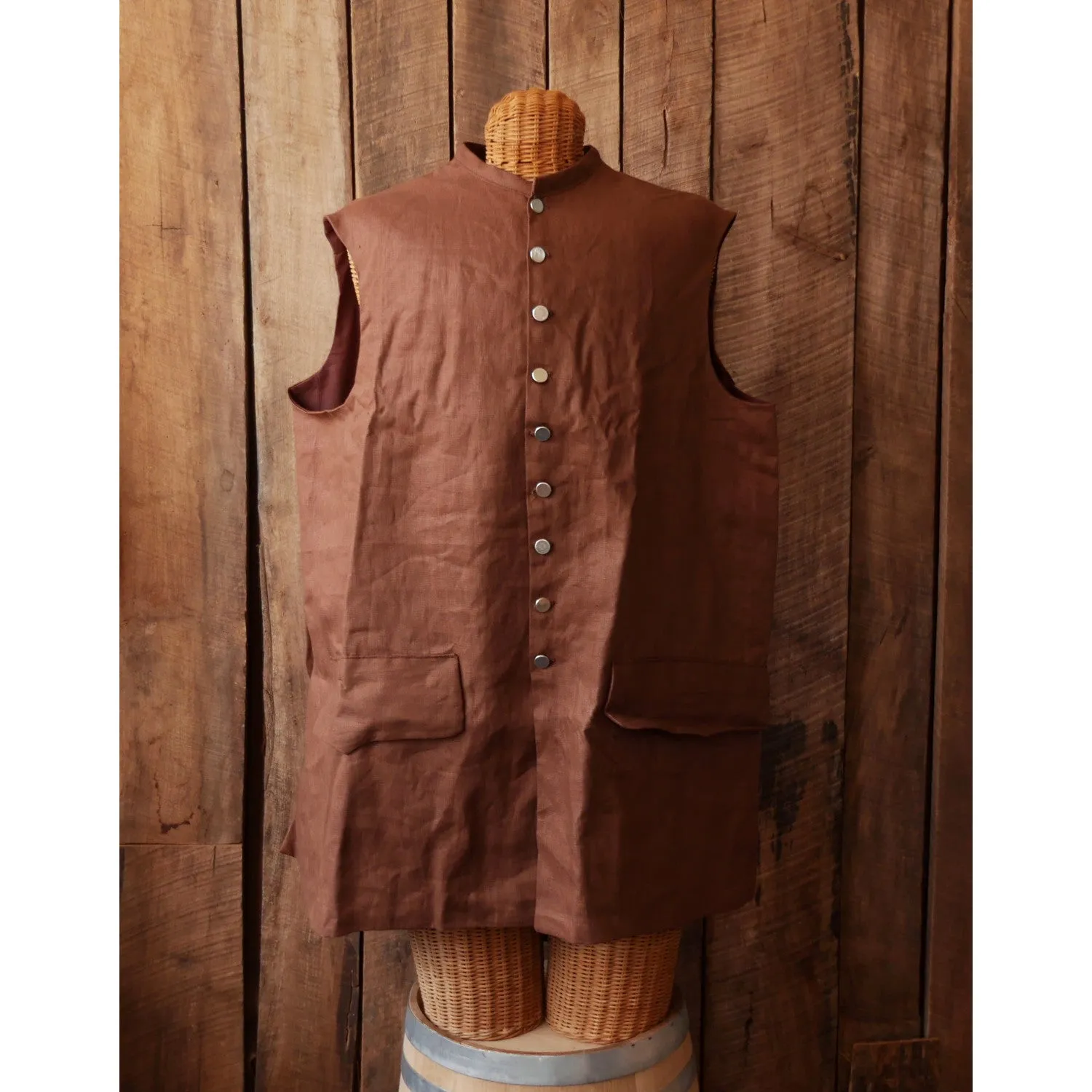 1750s Sleeveless Waistcoat-In Stock