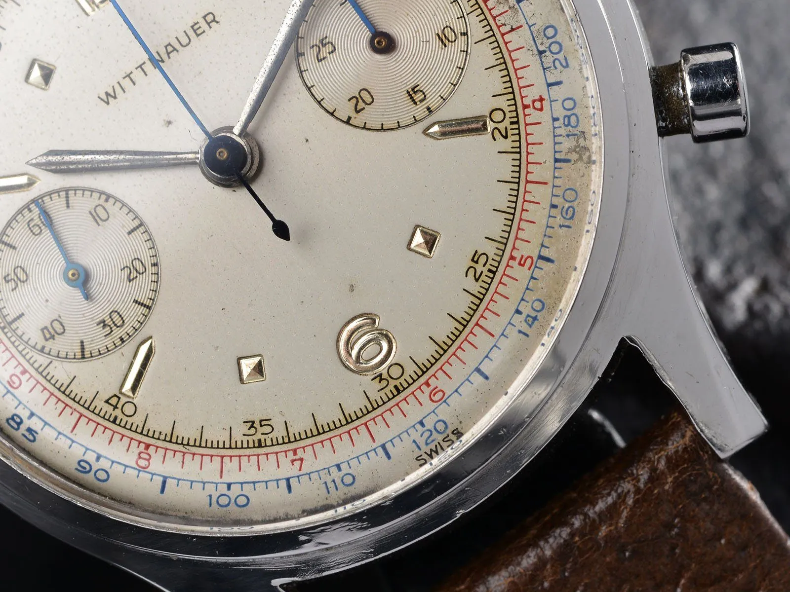 1950S WITTNAUER STEEL CHRONOGRAPH