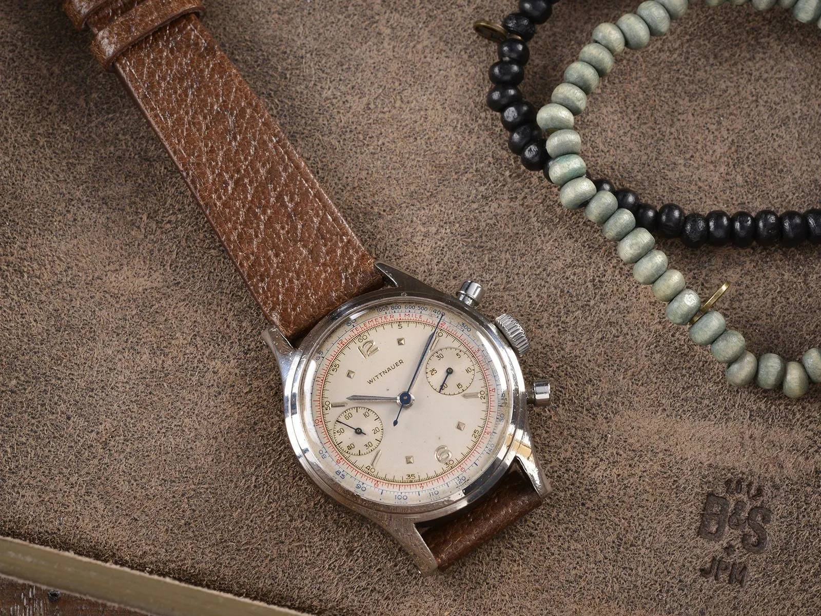 1950S WITTNAUER STEEL CHRONOGRAPH