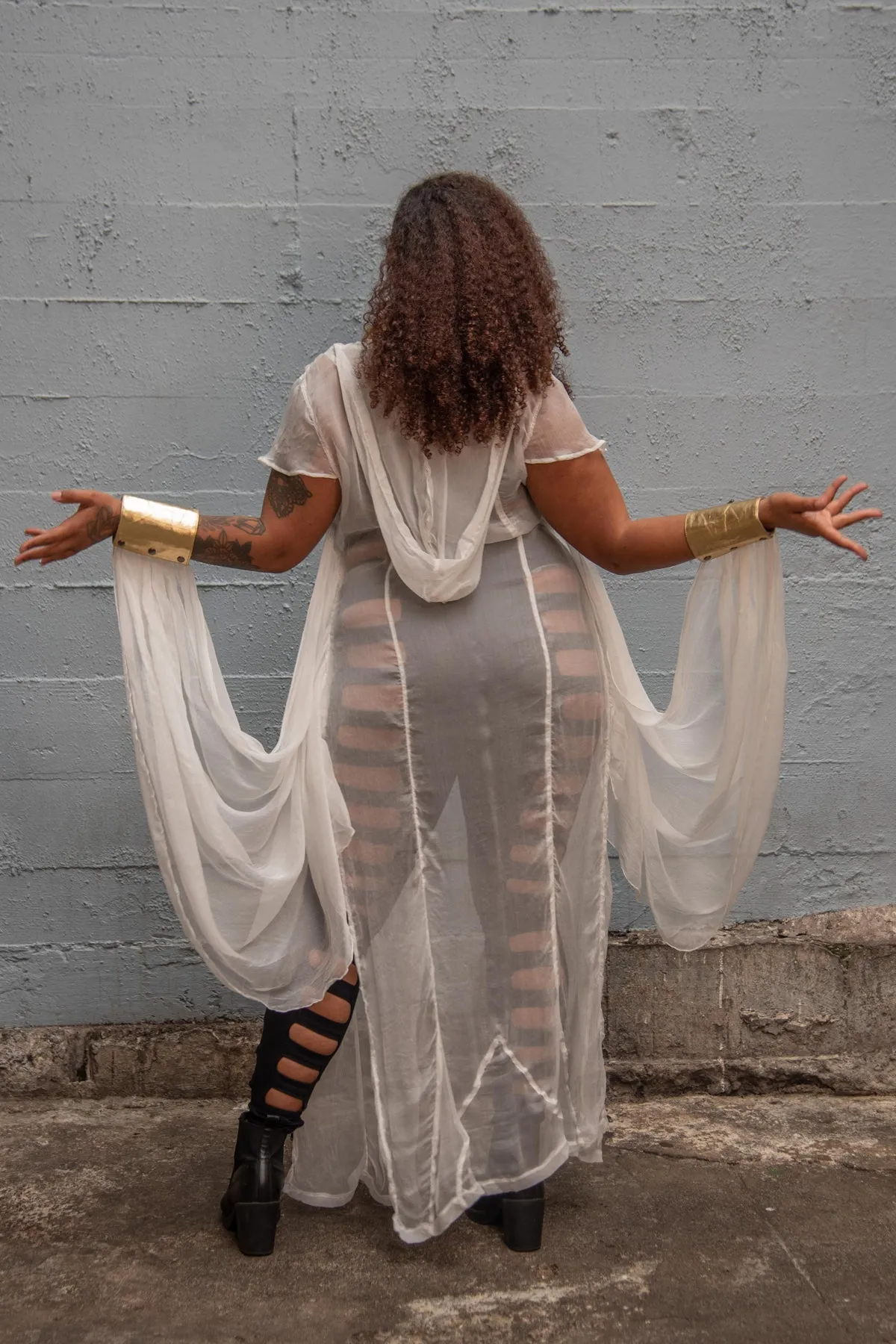 5D x Eyecon Priestess Robe - leather/silk