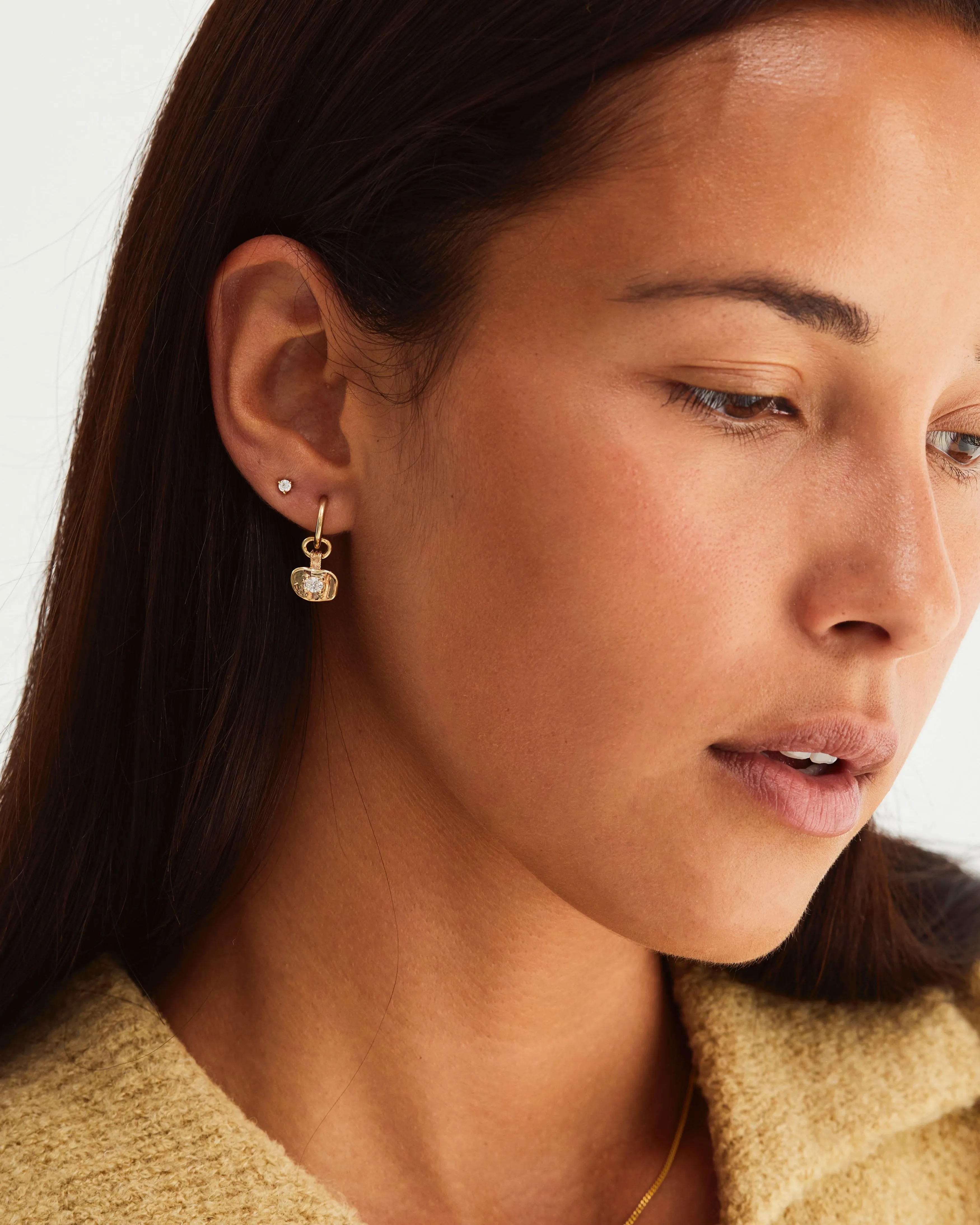 Aiona Studs | Old Cut Diamond