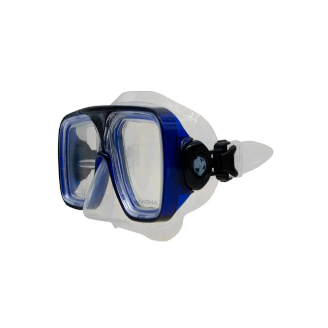 Akona Breeze Dual Tempered Glass Lens Quick Disconnect (QD) Buckle Scuba Diving Mask - Optional Prescription Lens Available