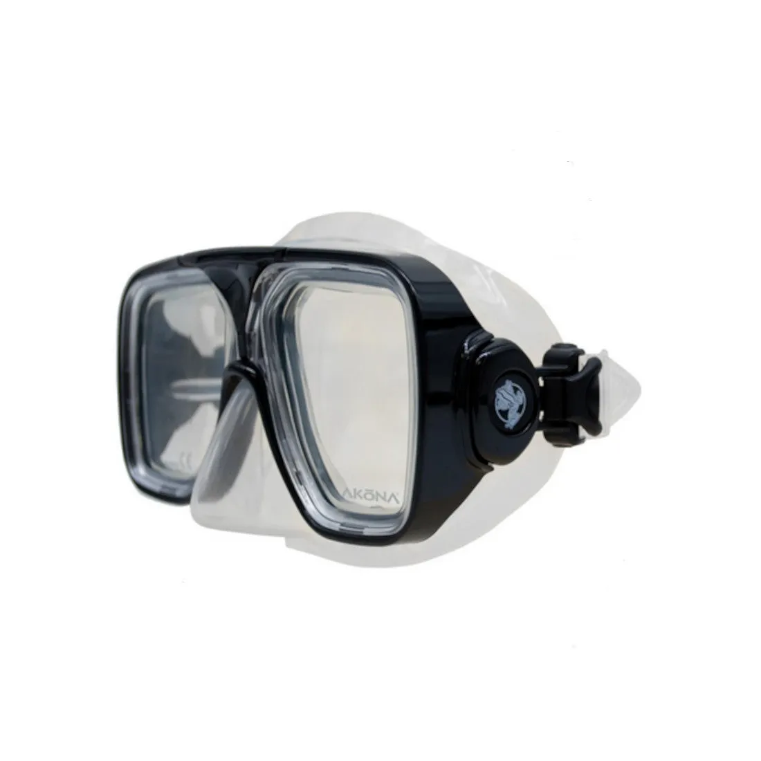 Akona Breeze Dual Tempered Glass Lens Quick Disconnect (QD) Buckle Scuba Diving Mask - Optional Prescription Lens Available