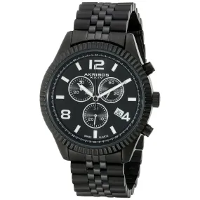 Akribos Xxiv Black Dial Chronograph Men's Watch AK799BK