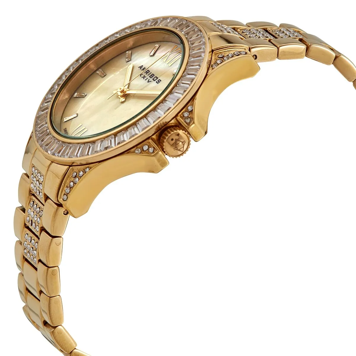 Akribos Xxiv Mother of Pearl Dial Ladies Watch AK670YG