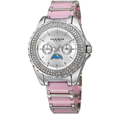 Akribos Xxiv Multifunction Silver Dial Ladies Watch AK961SSPK