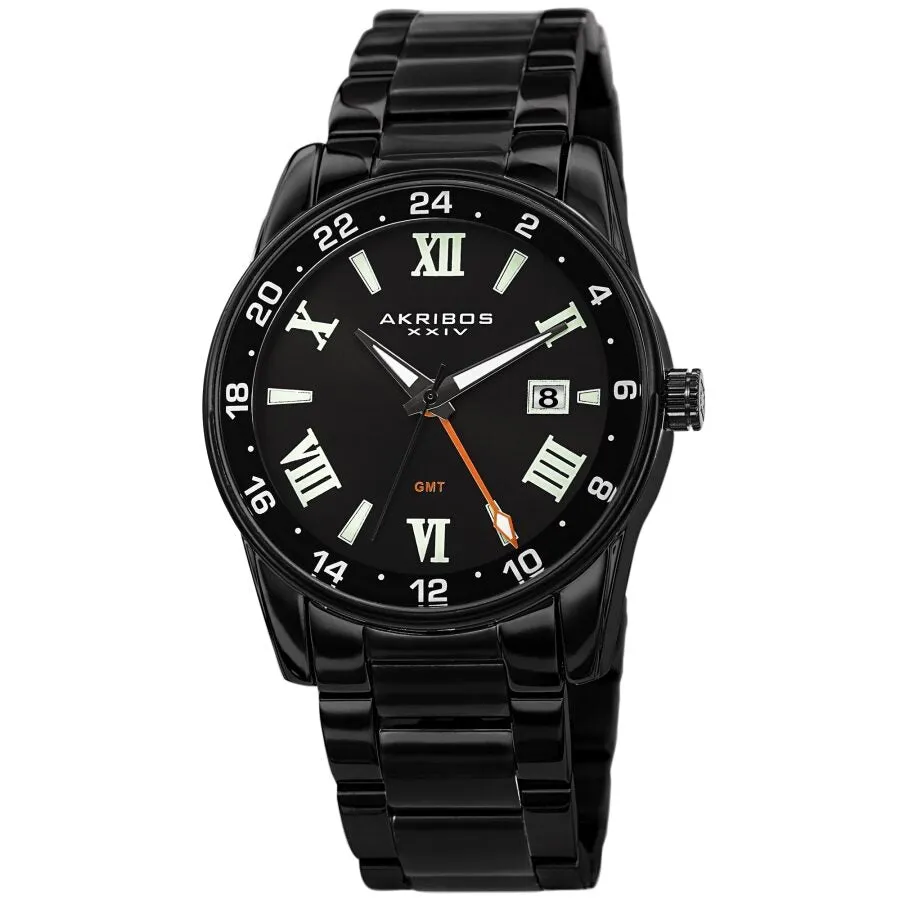 Akribos Xxiv Quartz Black Dial Men's Watch AK1055BK