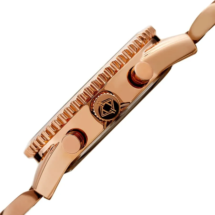 Akribos Xxiv Quartz Rose Gold Dial Ladies Watch AK1100RG