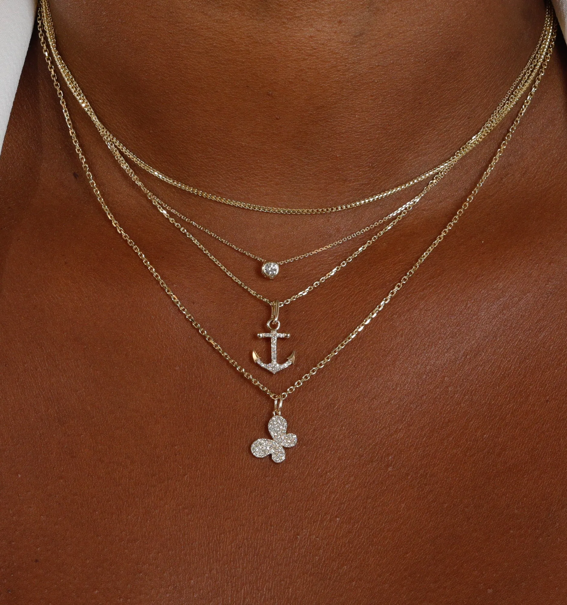 Anchor Diamond Necklace