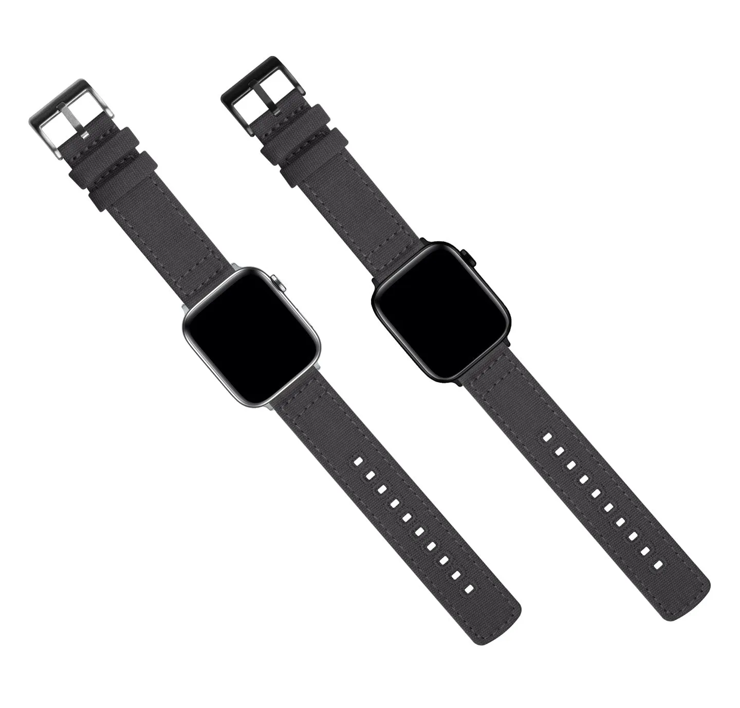 Apple Watch Smoke Grey Canvas Watch Band