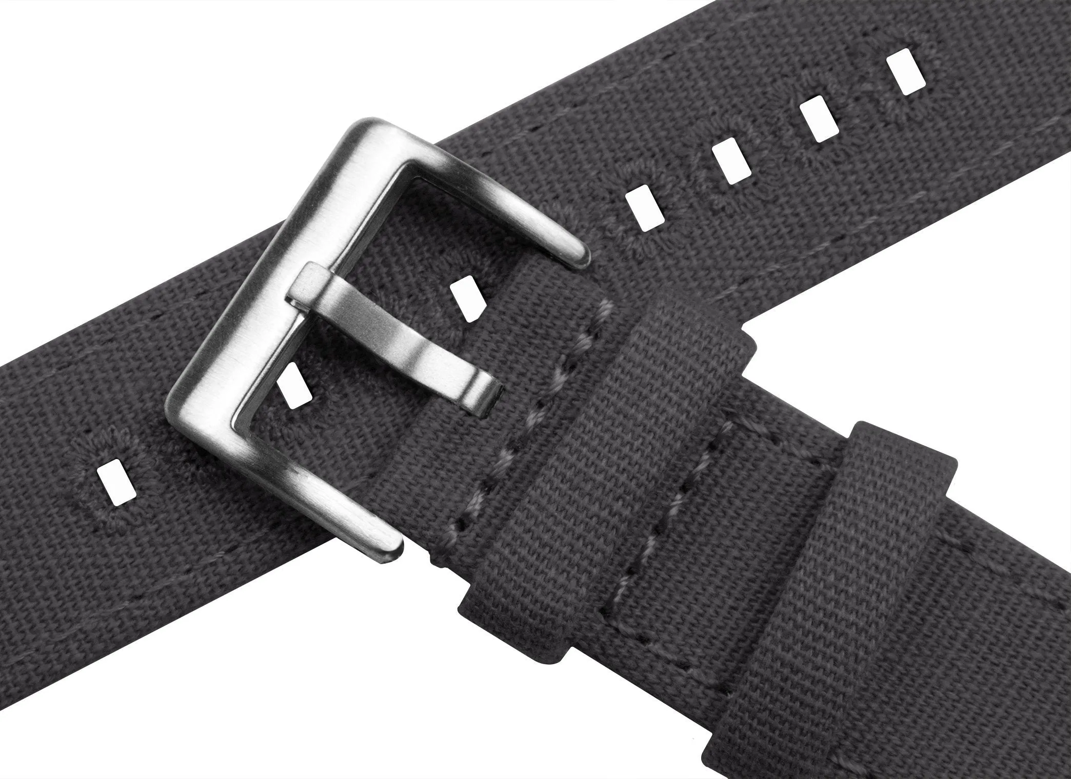 Apple Watch Smoke Grey Canvas Watch Band