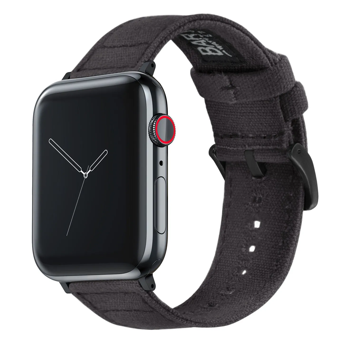 Apple Watch Smoke Grey Canvas Watch Band