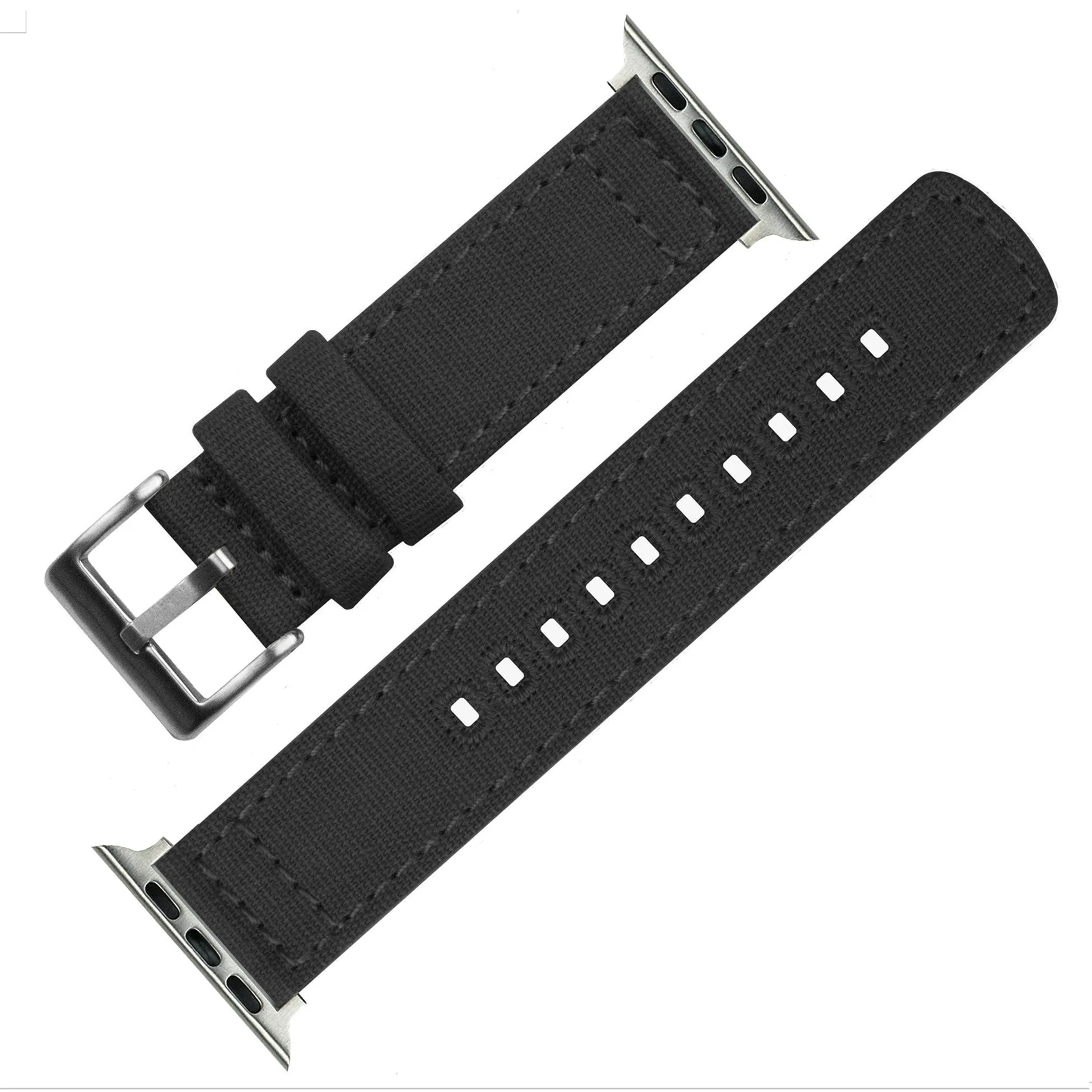 Apple Watch Smoke Grey Canvas Watch Band