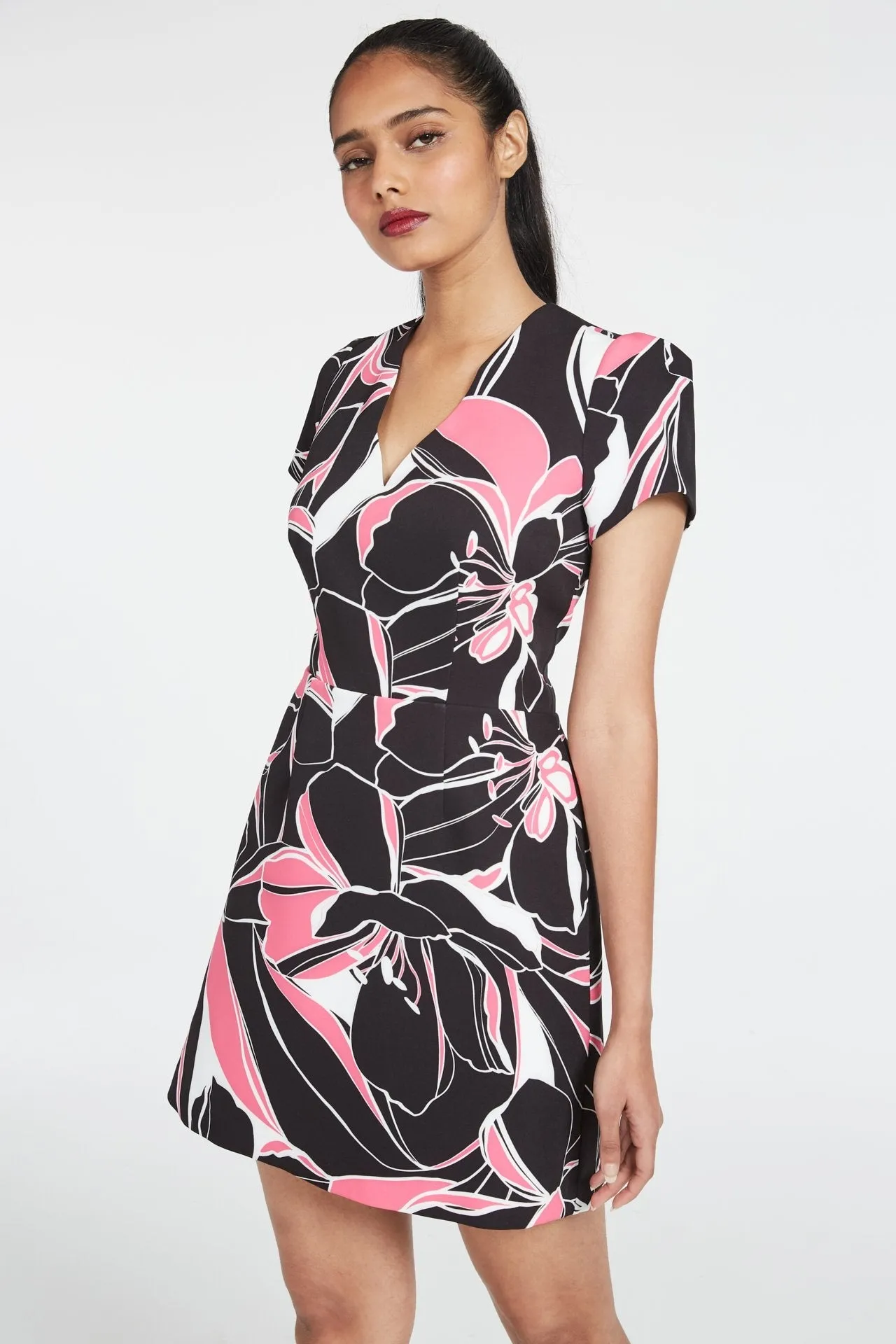 Atalie Stencil Floral Dress