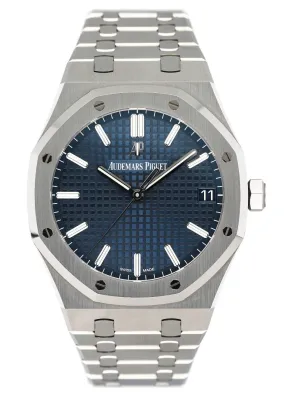 Audemars Piguet Royal Oak 15500ST Blue Dial Mens Watch Box Papers