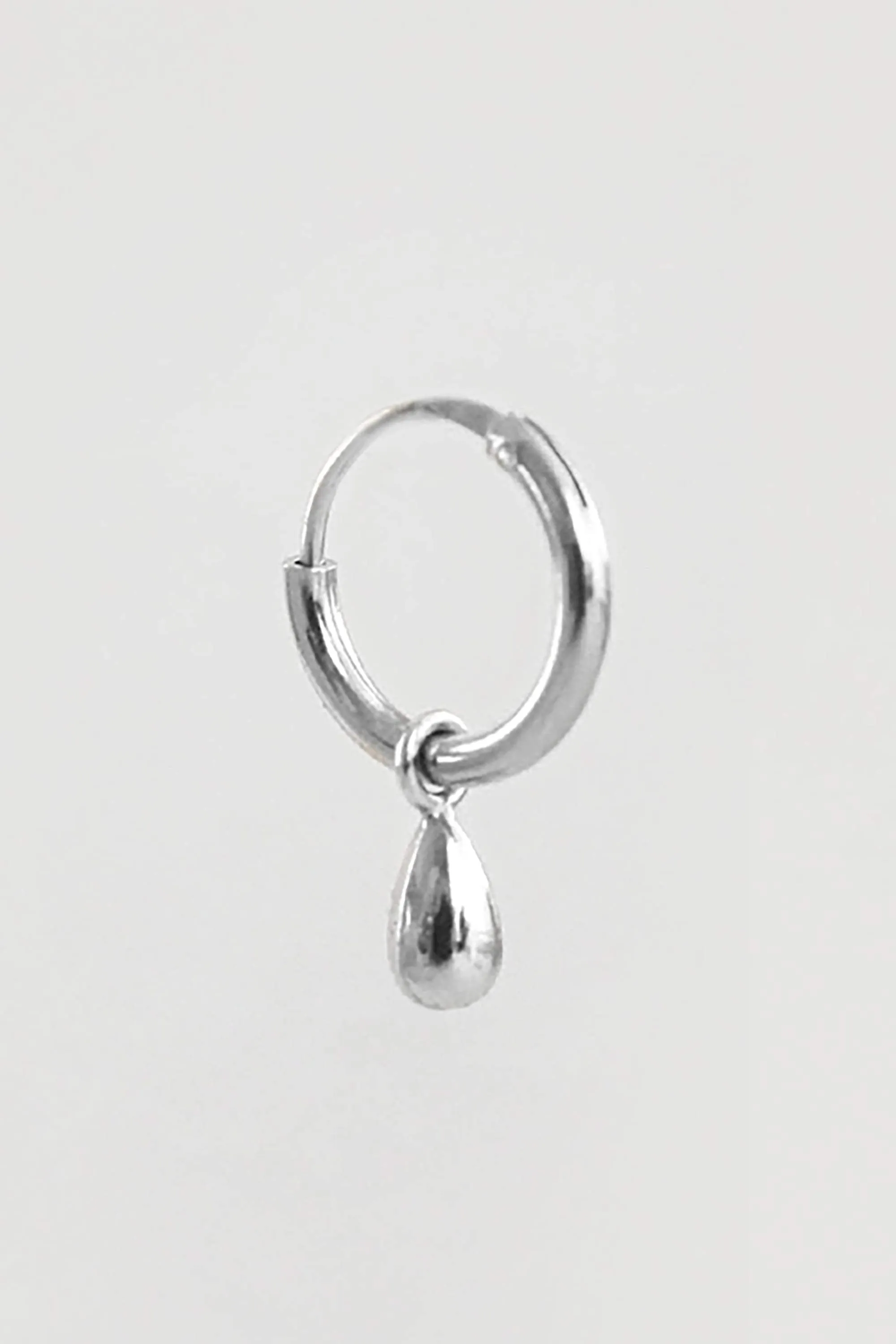 baby drop earring hoop sterling silver <br> by Neinties