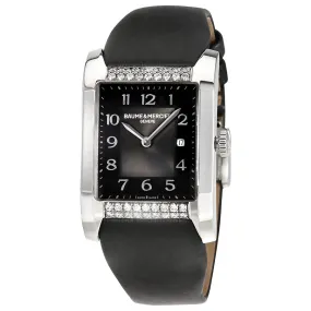 Baume and Mercier Hampton Milleis Black Dial Ladies Watch 10024