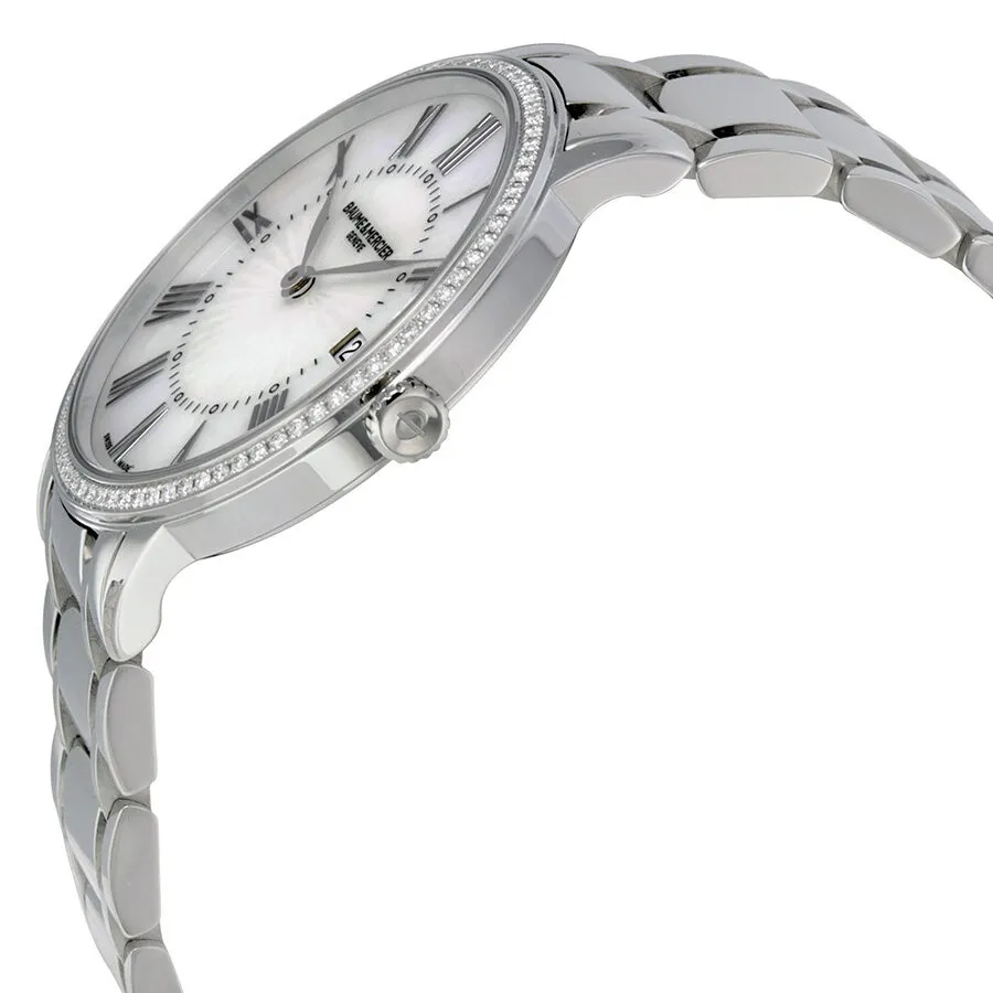 Baume and Mercier Mother of Pearl Dial Diamond Ladies Watch MOA 10227