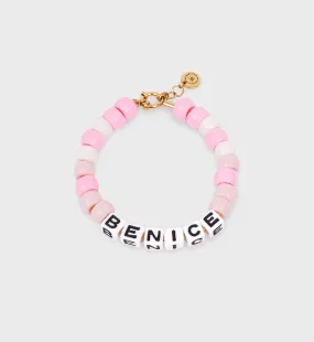 Be Nice Beads Bracelet - Pink