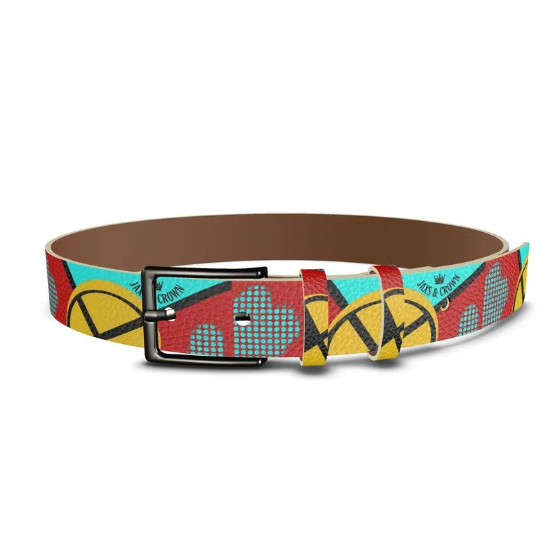 #Be12 JAXS N CROWN COLLECTION designer, leather belt