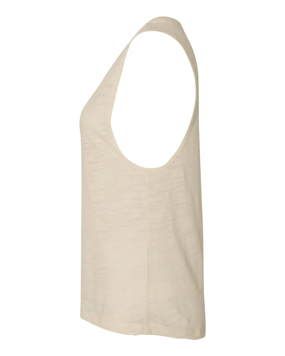 Bella   Canvas 8803 Women's Flowy Scoop Muscle Tank - Natural Slub