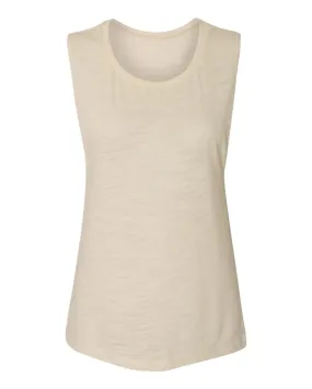 Bella   Canvas 8803 Women's Flowy Scoop Muscle Tank - Natural Slub