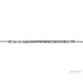 Belt with a Chain of Rhinestones - C213 Gafforelli Srl