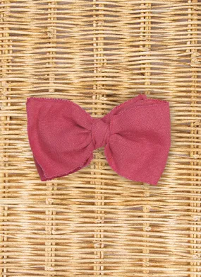 Big Bow Linen Clip