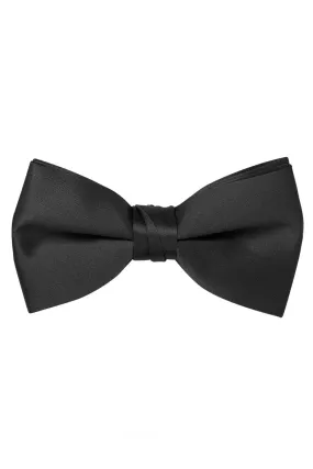 Black Satin Bow Tie