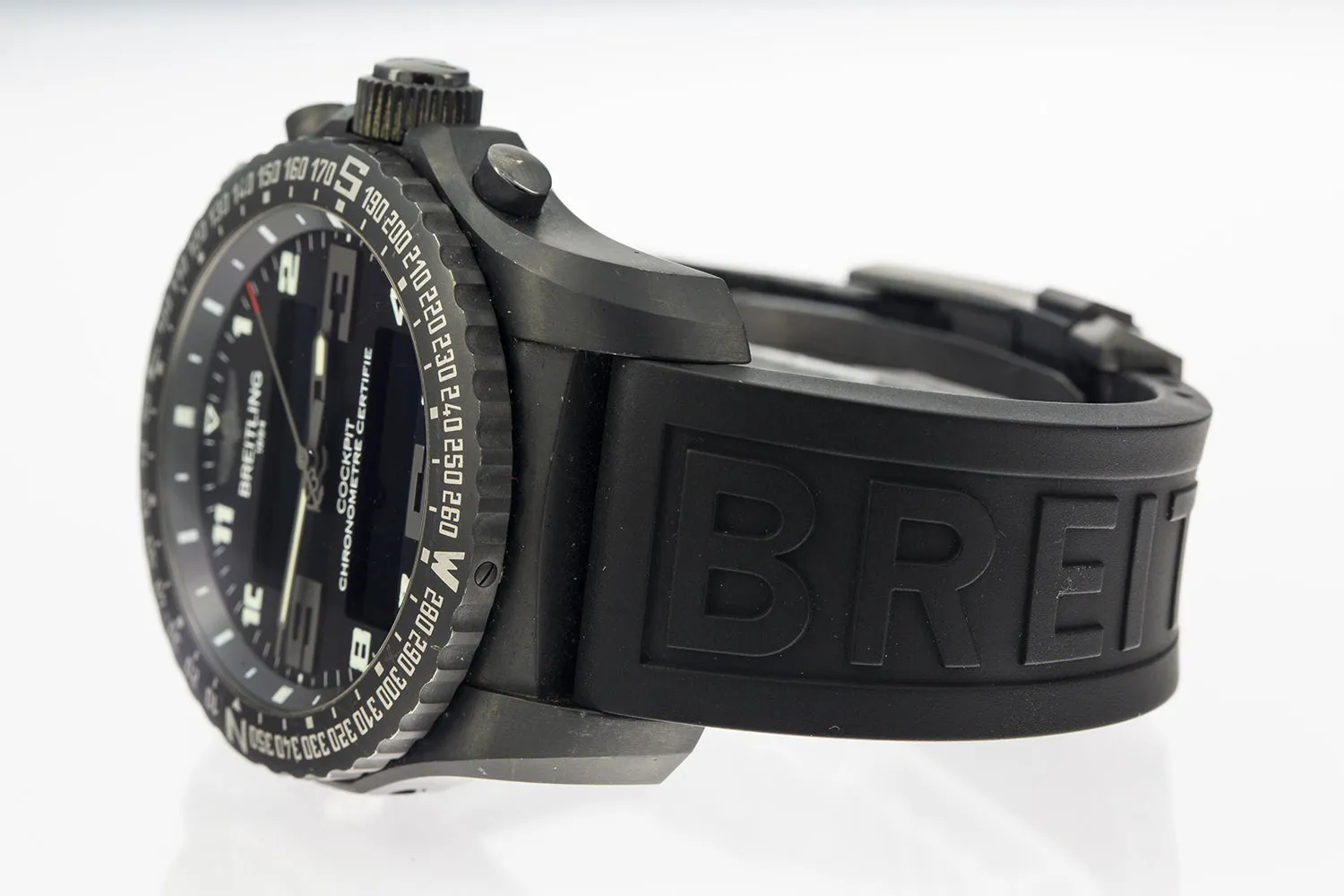 Breitling Cockpit B50 Night Mission VB5010 46mm Titanium Watch B&P