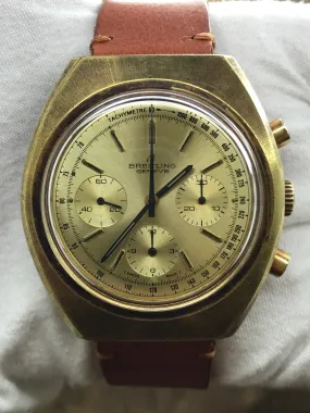 Breitling Vintage Chronograph 1451 Champagne Dial Manual winding Men's Watch