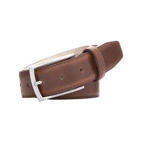 Buckle Belt - Casablanca Leather Belt - Tan | Black