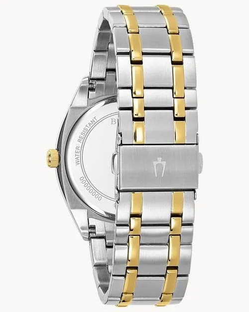 Bulova Two-Tone Chronograph Silver Dial Men's Watch| 98B309