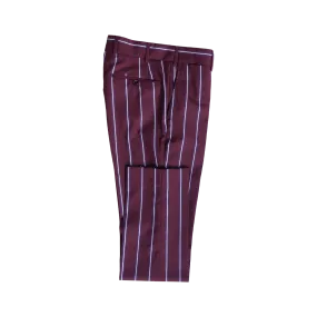 Burgundy Bicolour Pinstripe