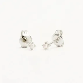 By Charlotte Moonlight Stud Earrings, Silver