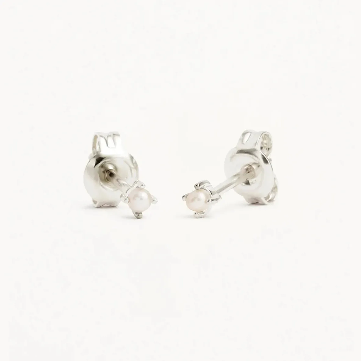 By Charlotte Moonlight Stud Earrings, Silver