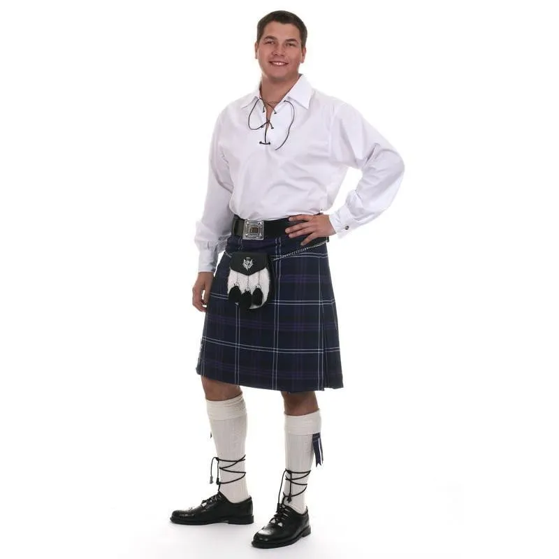 Casual 8 Yard Kilt Outfit - 10 Piece Package