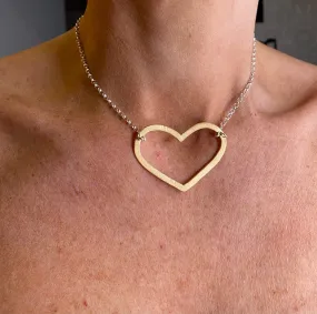 Chambers and Beau Mega Heart Necklace