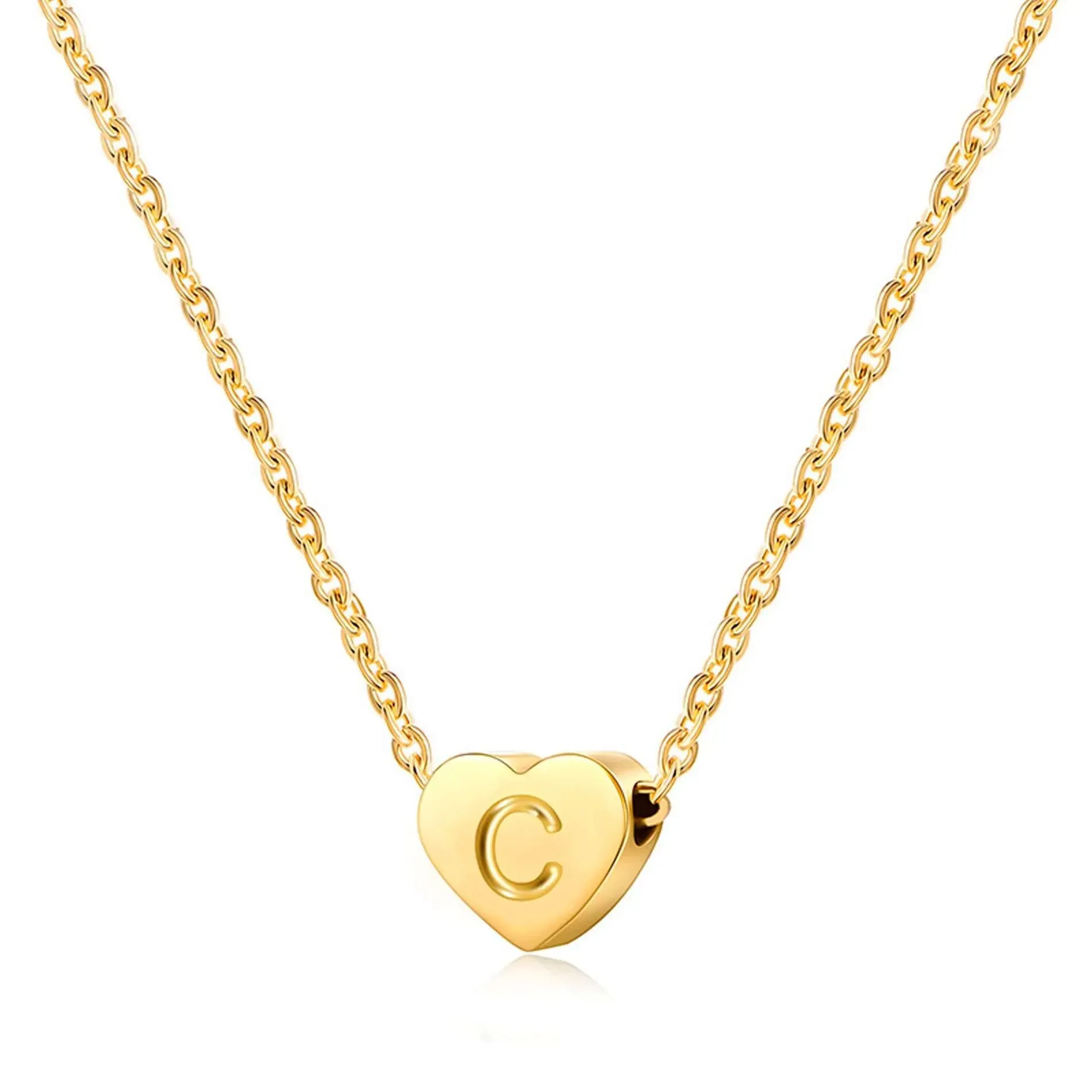 Chilli Waterproof Heart Necklace Golden I