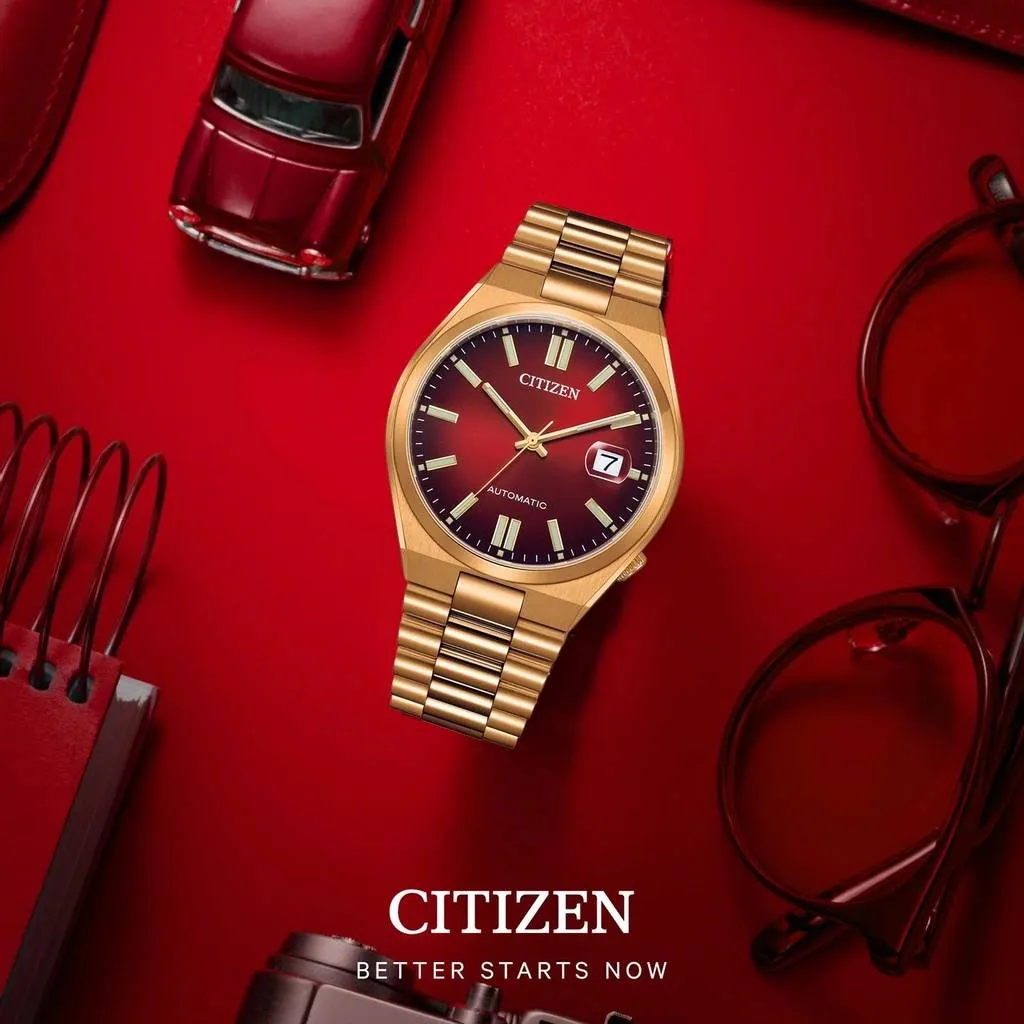 Citizen Tsuyosa Series Red Dial Automatic Men's Watch| NJ0153-82X