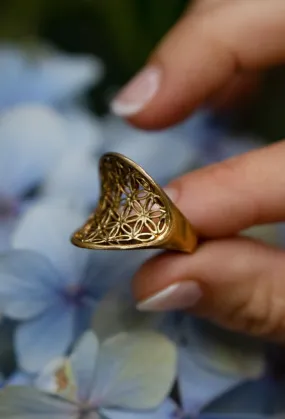 Convex Flower of Life Ring