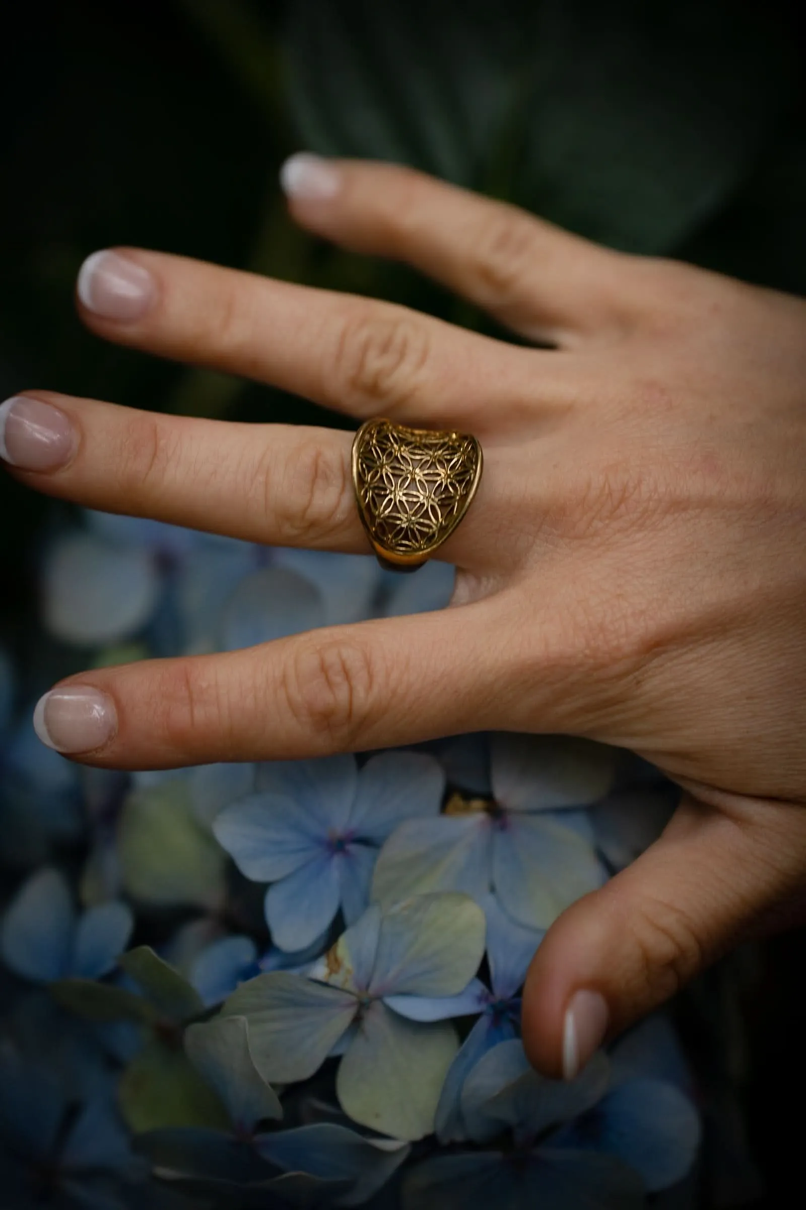 Convex Flower of Life Ring