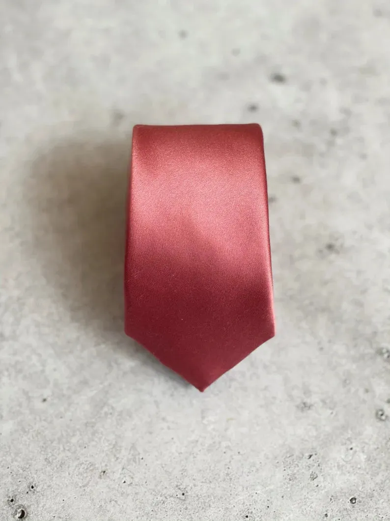 Coral Guava Silk Pre Tied Bow Tie