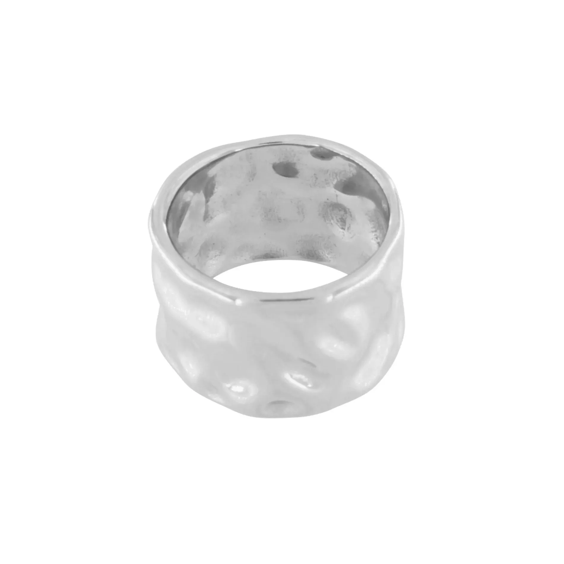 Courage Waterproof Organic Statement Ring Silver Plating