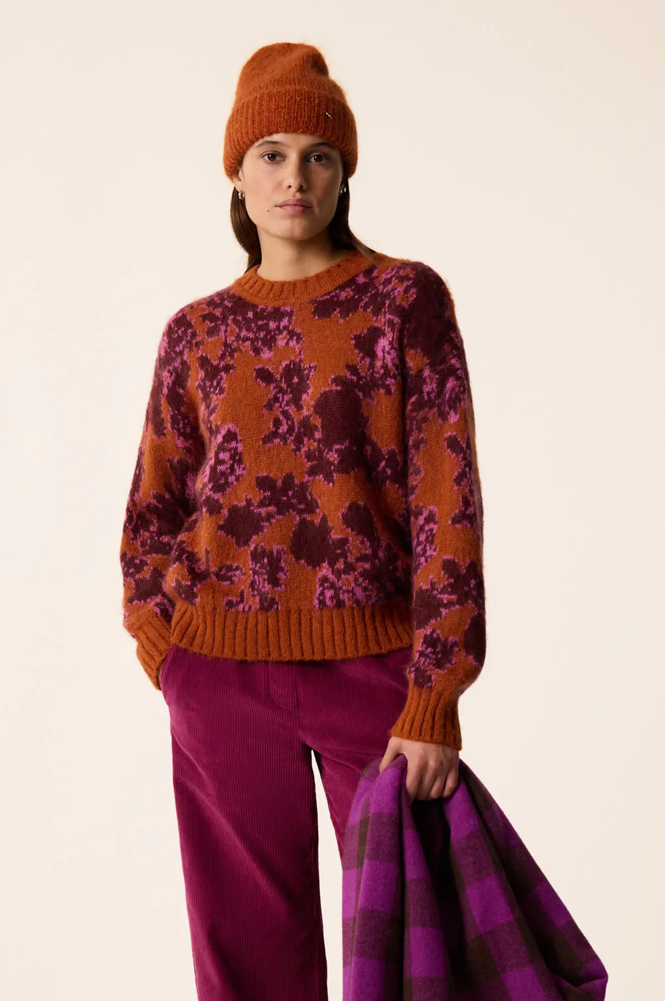 Des Petits Hauts Begonia Flower Sweater