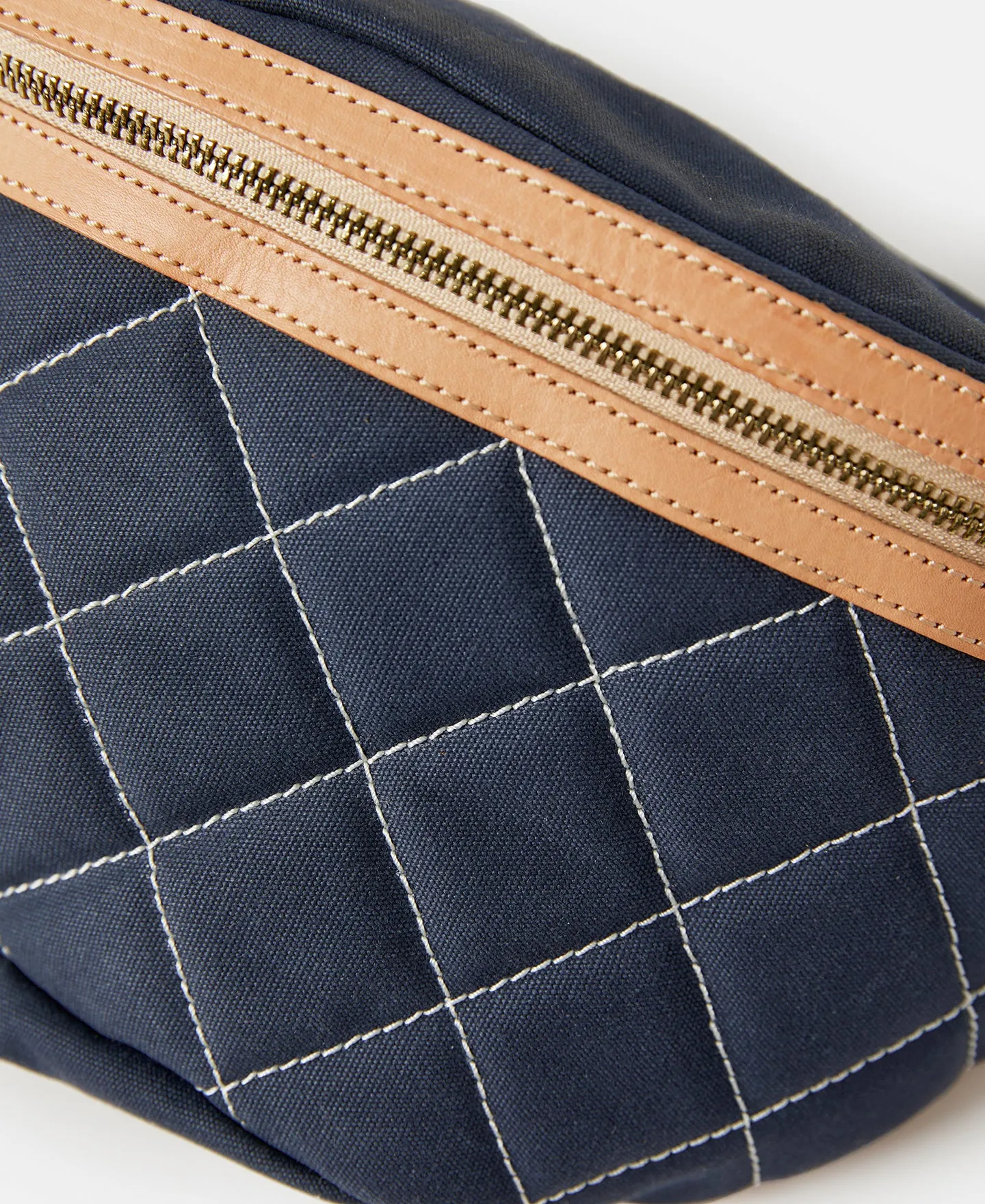 Diamond Quilted Canvas Sling Bag