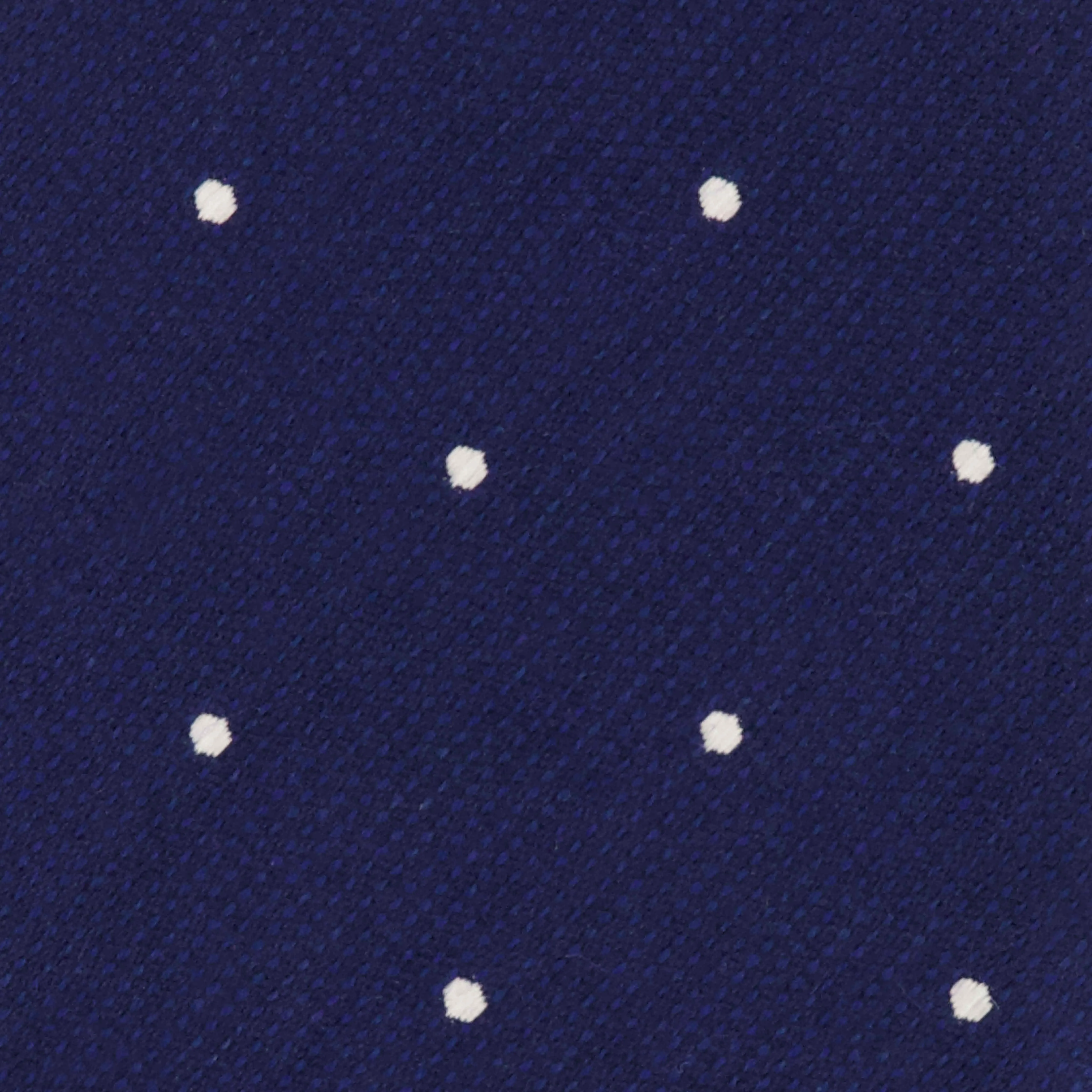 Dotted Report Navy Bow Tie