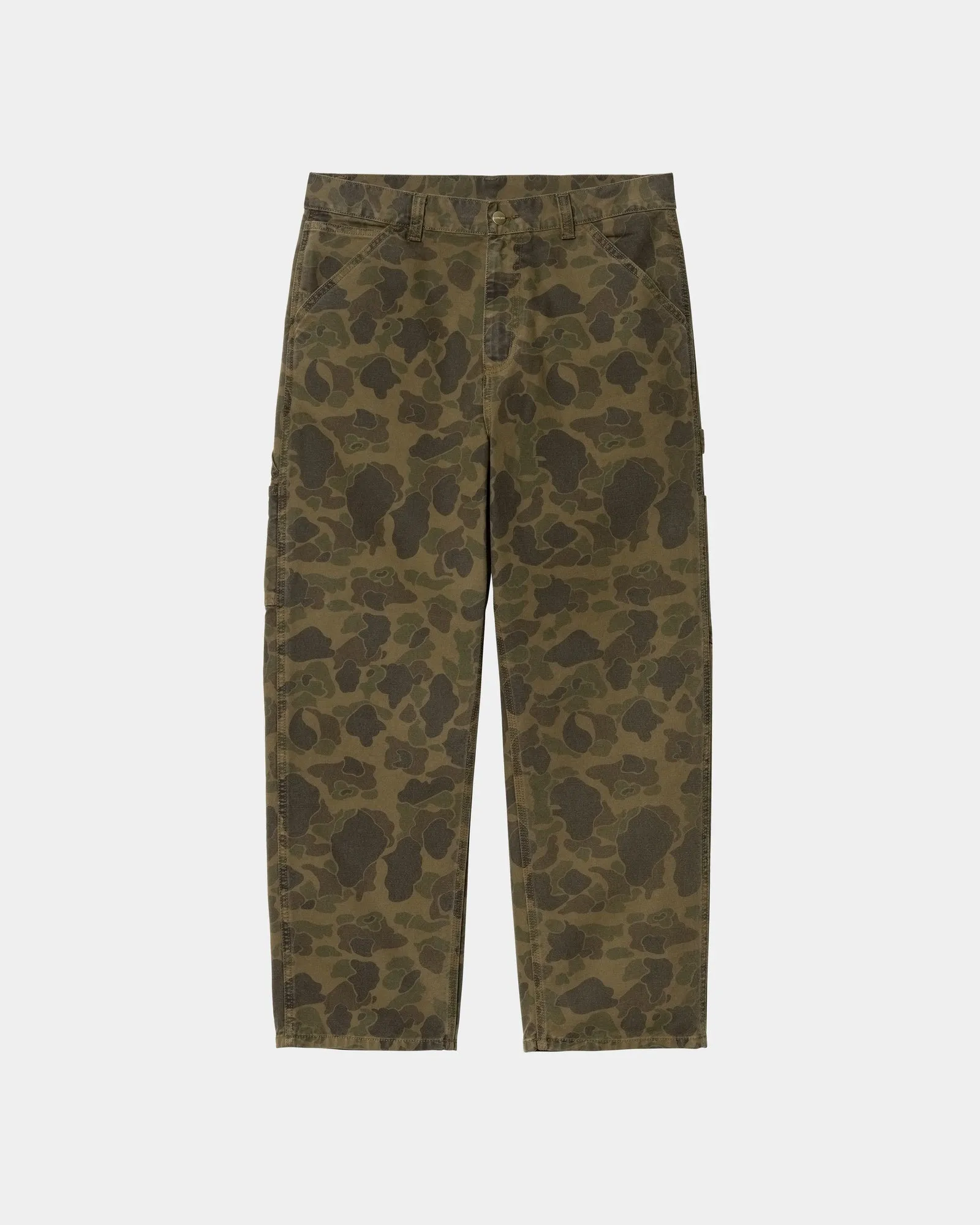 Duck Camo Single Knee Pant | Green / Office Green (garment dyed)